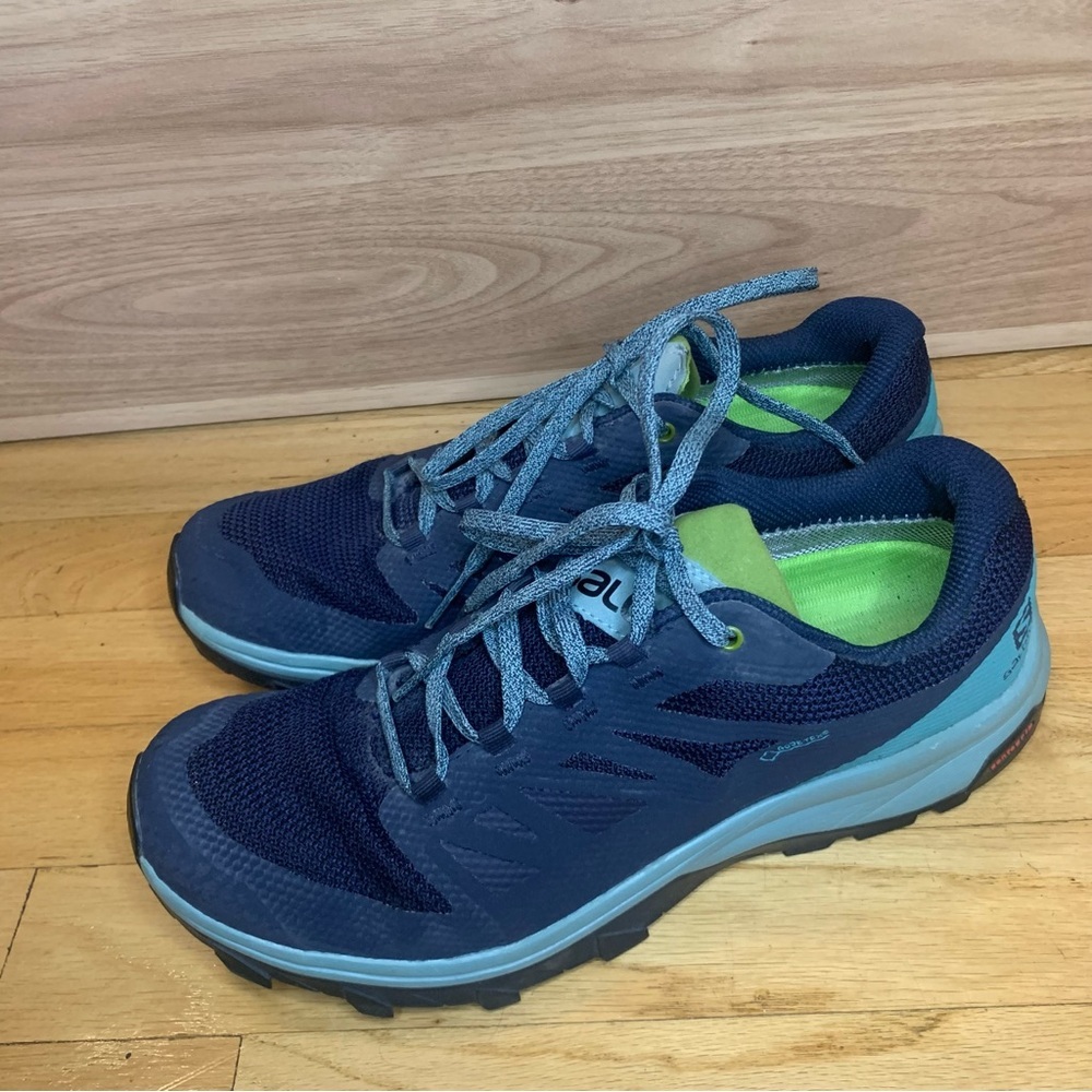 Salomon Outline Gore Tex Blue Men’s Hiking Sneakers - Size 10